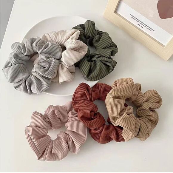 Neutral Hair Scrunchies   - Picture 1 of 5